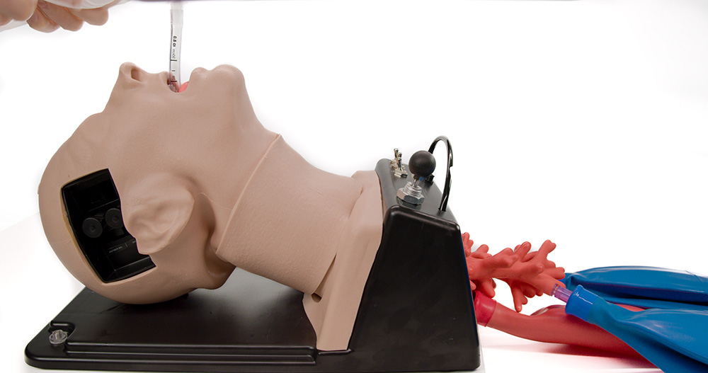 Airsim difficult airway with bronchi supraglottic device manikin