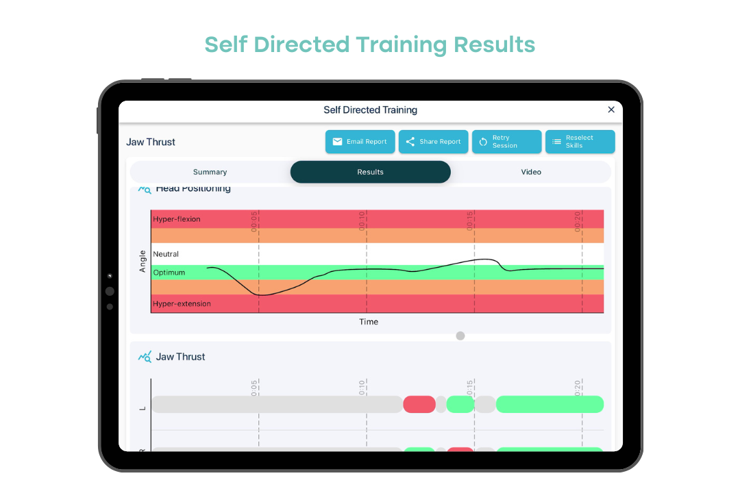 Smart Airway Adult App - Self Directed Training Results