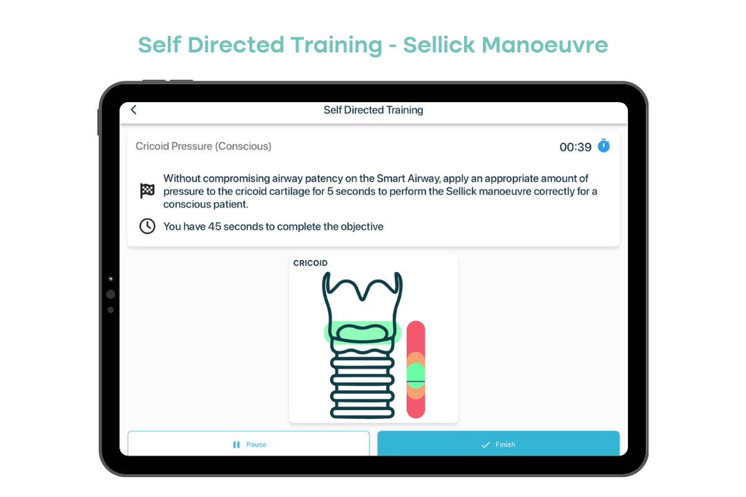 Smart Airway Adult App - Self Directed Training Cricoid Pressure / Sellick Manoeuvre