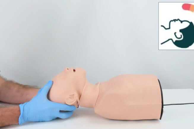 63 head positioning on smart airway child.